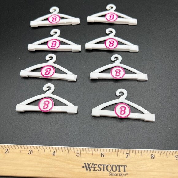 Barbie Doll Hangers Accessories 8 piece lot vintage 1999? - Picture 1 of 6